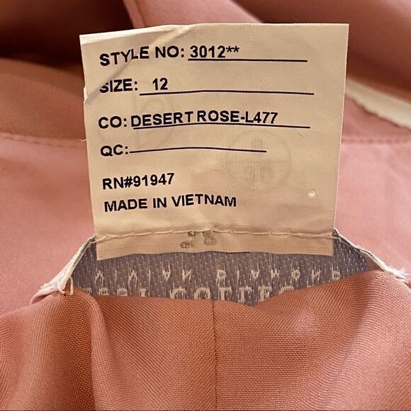 Dessy Collection Off-the-Shoulder Criss Cross Back Trumpet Gowns style 3012 size - Picture 6 of 12